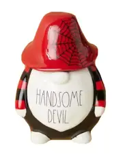 RAE DUNN "HANDSOME DEVIL" GNOME 13" CANISTER * NEW * FREE SHIPPING