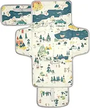 Reusable Diaper Changing mat with Tissue Pocket Diaper mat Changing pad Lightweight & Foldable Changing Station