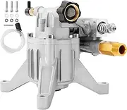 VEVOR Pressure Washer Pump, 22 mm Shaft Vertical, 3400 PSI, 2.5 GPM, Replacement Power Washer Pumps Kit, Parts Washer Pump, Compatible with Honda, Simpson, RYOBI, Briggs & Stratton, Subaru, Craftsman