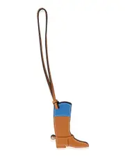 Herms Swift Bleu Zellige Paddock Boot Charm, Size Small (Authentic Pre-Loved)