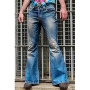 1960s Hippie 1970s Pants Bell Bottoms Hippie Disco Plus Size Men's Masquerade Party / Evening Pride Parade Pride Month Adults' Pants