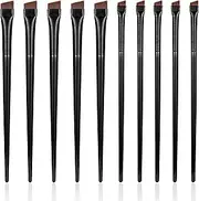 10 Pcs Eyebrow Brush Makeup Tools for Eyeliner Brushes Ultra Thin Angled Eye Brow Brush Eye Makeup Applicator Used for Thrush and Eyeliner Laying Silkworm
