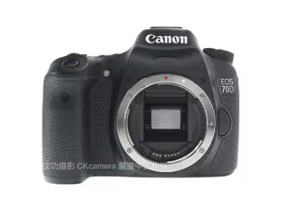成功攝影  Canon EOS 70D Body 中古二手 2020萬像素 超值APS-C數位單眼相機 台灣佳能公司貨 保固半年 參考 80D
