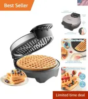 Cucina Pro Waffle Iron Gift - Perfect for Holidays, Compact and User-Friendly