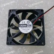 1 PCS CROWN Fan AGE08015S12H DC 12V 0.30A 8015 8CM 2 Wire cooling fan
