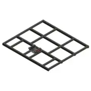 Spreader Bar 1400mm x 1200mm Norm Engineering with Excavator Pickup Smudge Bar