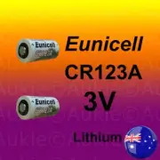 2 x Eunicell 3V CR123A CR17345 CR123 Non Rechargeable Lithium Battery Batteries