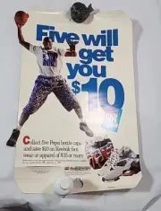 Rare Shaquille O’Neal Poster 26”x 18” Reebok Pepsi Slam Shaq Ad