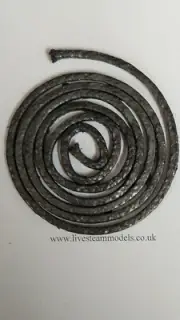 3.0mm graphite yarn, gland packing live steam loco traction engine