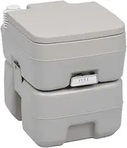 Portable Camping Toilet Grey 20+10 L,Portable Toilets & Urination Devices 5.7KG-30137