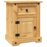 vidaXL Bedside Cabinet Side Table Nightstand Bedroom Mexican Pine Corona Range
