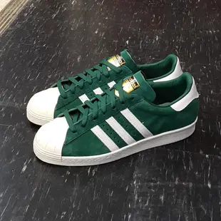 adidas SUPERSTAR 80s DLXS 綠色 草綠色 金標 貝殼頭 奶油底 復古 麂皮 薄鞋舌 B35987