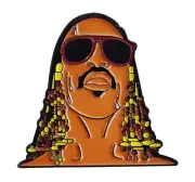 Musician Enamel Pin - Stevie Wonder - Australian Stock FREE AU POSTAGE