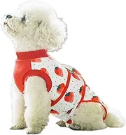 Dog Surgery Recovery Suit,Female Male Dog Onesie for Spay Neuter,Substitute E-Collar & Cone,Anti-Licking Breathable Onesie for Small Medium Large Dogs (Red, 2XL)