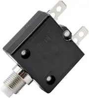 NITAGO 12V-24V Push Button Resettable Circuit Breaker for 2 Quick Terminals 30AMP