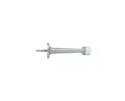 Satin Brushed Chrome Solid Brass Door Stop Baseboard Wall bumper BDS30 Deltana