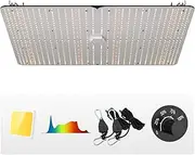 VEVOR LED Grow Light 4x4/5x5 ft,400W Full Spectrum Dimmable, High Yield Samsung 2B1B Diodes Growing Lamp for Indoor Plants Seedling Veg and Bloom Greenhouse Growing, Daisy Chain Driver