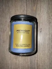 Bath & Body Works RARE Midnight Candle 1 Wick 7oz Black Pepper Cedar Leaf & Musk