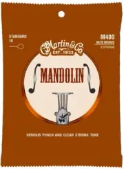 Martin Guitar Mandolin Strings M400, 80/20 Bronze, Standard-Gauge Mandolin...
