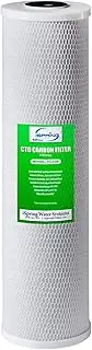 iSpring FC25B 123 Filter 5 Micron Big Blue Carbon Block CTO Filter, 20 Inch x 4.5 Inch