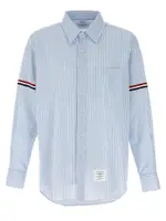 [Thom Browne] Thom Browne-Striped Shirt Camicie Celeste-Uomo 4 Light Blue