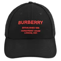 在飛比找PChome24h購物優惠-BURBERRY 8043040 簡約電繡LOGO棉質棒球帽