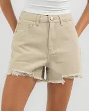 [DESU] DESU Women's Reign Shorts in Wheat Natural Size 4 4 Wheat Natural