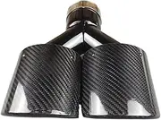 Oval Shape Glossy Black Carbon Exhaust Tips Muffler Nozzles For Akrapovic Carbon Stainless Steel Exhaust System Tail tips(IN 67 OUT SIZE B)