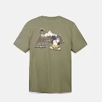 在飛比找Yahoo奇摩購物中心優惠-Timberland 中性灰綠色背後圖案短袖T恤|A669F