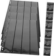 Hohopeti 10 Sheet Stamp Pages for Stamp Album Binder PVC Double-Sided Storage Pages Book