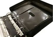 50 DVD Movie Storage Case Wallet Black Leather Folder with DVD Sleeves to Fit Full Sized Movie Covers