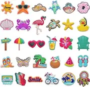 [YMHOETS] Shoe Charms for Girls Women Pink Witch Goth Dog Cat Cowgirl Summer Clogs Accessories Shoe Decoration Charms for Kids Party Favor