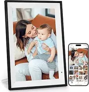 AEEZO Digital Picture Frame,10.1 Inch Digital Photo Frame with 1280 * 800 IPS Touch Screen HD Disply,Built-in 32GB Storage,Wall-Mounted, WiFi Digital Frame Share Photos/Videos via AiMOR App - White