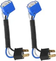2pcs Auto Indicator Lamp Socket Car Light Holder H4 Bend Gender Connector for Car Motorcycle