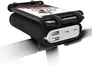 Power Bank with Phone Holder and LED Flashlight for Biking, ROMOSS 2-Port Portable Charger with Compact Stable Silicone Phone Holder for Cycling fit for Any 4-5.5 Inch Smartphones - Black