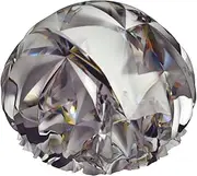 Glitter Abstract Diamond Crystal Pattern Print Various Activities Shower Cap Reusable Soft And Lightweight Bath Hair Cap Long Hair
