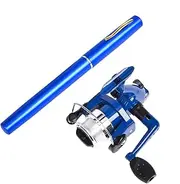 zolyet Pen Fishing Rod and Reel Combo Aluminum Alloy Pocket Fishing Rod ning Reel Set 1.0M