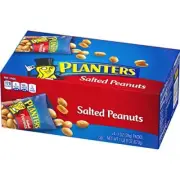PLANTERS Salted Peanuts, 1 oz. Bags (24 Pack)
