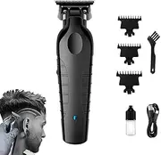 Blackout Trimmer Plus Zero Gap, Barbers Tonic Blackout Trimmer Premium Zero-Gapped, for Lines, Trim, Shave, Cordless Rechargeable Zero-Gapped Safety Razor Hair Clipper for Men (1set)