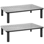 Metal Monitor Riser 2pack | Height Adjustable Computer Display And Laptop Stand