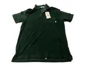 NWT Laguna Terry Cloth Open-Collar Pocket Shirt - Green - Men's Medium