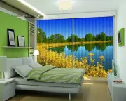 3D Sky lake 356 Blockout Photo Curtain Printing Curtains Drapes Fabric Window AU