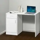Office Computer Desk Artiss Home Study Table Student Storage Workstation - White
