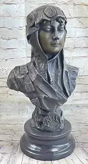 Dalila Delilah by Emmanuel Villanis Bronze Bust Sculpture Statue Female Figure