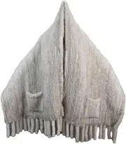[Hcclijo] Winter Natural Mink Wool Scarf For Women Long Mink Wool Shawl Knitted Mink Wool Cashmere Scarf