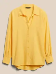 Banana republic LINEN SHIRT/NWT/Yellow/Small/$64.99