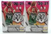 LOT (2) 2020 Panini Mosaic Basketball Blaster Box - Fanatics Exclusive Green Ice