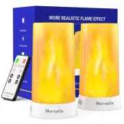 Upgraded LED Flame Light, Rechargeable Flameless Candles with Remote & Timer,...