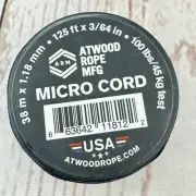 Micro Cord Rope Atwood Nylon Spool MFG 1.18 125 125ft Plastic 1.18mm