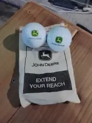 Very Rare John Deere Extend Your Reach Golf Ball Pair And Bag Wilson Bin#BB